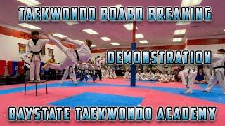 Taekwondo Board Breaking Demonstration | Baystate Taekwondo Academy