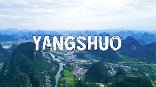 4K | Yangshuo, Guangxi, China's The Most Beautiful Landscape | Beautiful Drone Footage