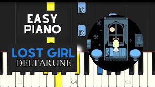 Lost Girl (EASY Piano Tutorial) - Deltarune