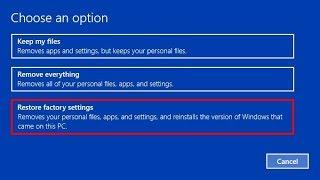 Windows 10 - Restoring Your Computer with 'Reset This PC Remove Everything' Option [Tutorial]