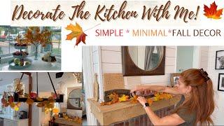 SIMPLE, INEXPENSIVE & MINIMAL KITCHEN FALL DECOR // DECORATE WITH ME - JESSICA MILLER NASHVILLE