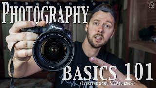 PHOTOGRAPHY BASICS 101 – EVERYTHING you NEED TO KNOW!