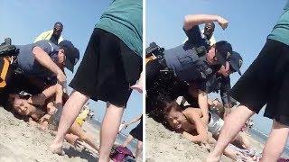 Emily Weinman: US-Polizist schlägt junger Mutter am Strand mehrmals gegen den Kopf