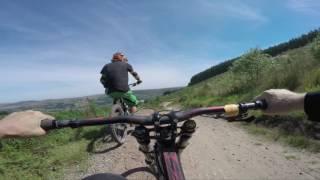 Bike Park Wales EXPERT TRAILS - ENTER THE DRAGON - PORK BELLY - ZUT ALORS (including crash)