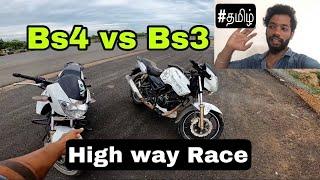 Apache 180 BS3 vs Apache 180 Bs4 ||Highway Race ||#NIRMALVlogs