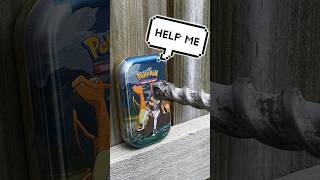 HAMMER DRILL..VS..Pokemon Mini Tin! 🫡🪚 #pokemoncards #destruction #drill #crownzenith