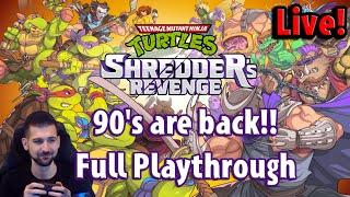 90's are back!! Full Playthrough | Teenage Mutant Ninja Turtles: Shredder's Revenge
