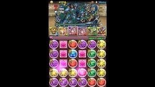 パズドラ【チャレンジダンジョン！第37回 Lv10】金剛夜叉明王 x ラードラゴン PT【ソロ】