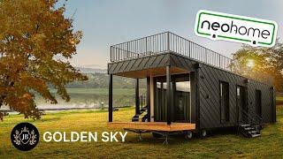 Neohome: JB Golden Sky - Premium Bungalow mit Dachterrasse -Fertighaus Chalet Modulhaus bezugsfertig