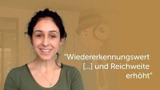 "Wiedererkennungswert, [...] und Reichweite erhöht" Mahsas Erfahrung mit min Jung Erklärfilmen