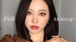 Soft daily fall makeup expensive & matte warm tone look