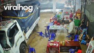 Truck Crashes Into Vietnamese Restaurant || ViralHog