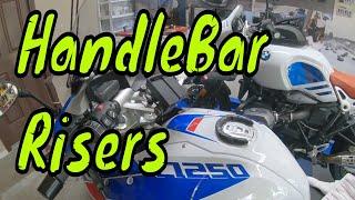 How to install Motorcycle Heli HandleBar Risers on R 1250 RS Sport Touring