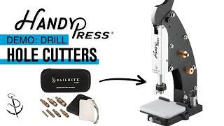 Cut Holes In Fabric & Leather Using Sailrite® Drill Hole Cutters In The HandyPress®