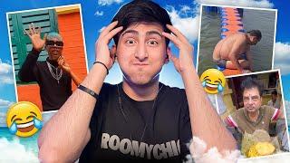Reacting To The Funniest Videos In InternetWith Water In Mouth Challenge