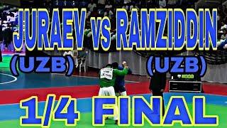 Juraev (UZB) vs (UZB) Ramziddin. 1/4 final. Kurash.