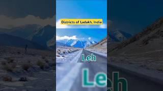 Districts of Ladakh, India  