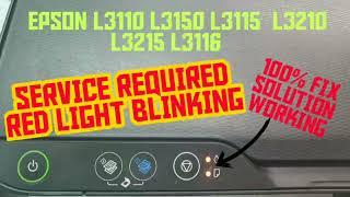 Epson l3115 red light blinking | epson l3150 red light blinking | epson l3215 #videos #epson #yt