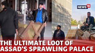 Syria Civil War Live | Syrians Storm Presidential Palace Loot, Assad's Belongings | Syria News |N18G