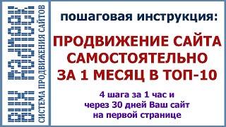 Продвижение сайта самостоятельно. Как самому продвинуть сайт в интернете для начинающих