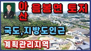 아산 음봉면에 위치하고 국도와 지방와 인접한 입지 양호한 토지.