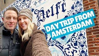 Christmas shopping in DELFT! Day trip from Amsterdam | Amsterdam Travel Vlog