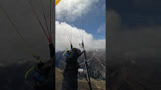 Paragliding Moke Lake to Lochnagar #paraglider #pov #nz