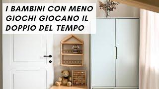 Minimalismo per bambini e genitori