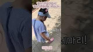 개미 귀엽다면서 위협하는 아유니 ㅋㅋㅋ #shorts #조카바보 #개미는뚠뚠