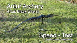 Take Down Recurve | Speed-Test | Artus Black Cherry von Antur Archery