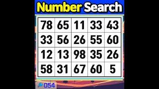 NumberSearch. Quiz delivery! 【Memory | Concentration | Quiz Olympics】054