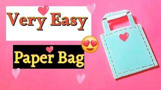 Paper Bag | How To Make Paper Bag | White Paper Bag | Paper Craft | @Craft_Baishakhi