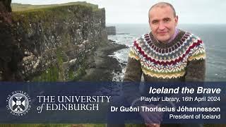 Lecture by His Excellency Guðni Th. Jóhannesson, President of Iceland - 16th April 2024