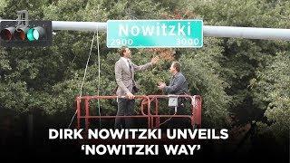 Dallas Mavericks legend Dirk Nowitzki unveils ‘Nowitzki Way’ near American Airlines Center