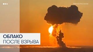 Момент взрыва на российской авиабазе в Энгельсе