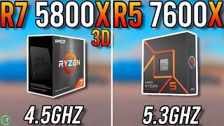 Ryzen 7 5800X3D vs Ryzen 5 7600X - Any Difference?