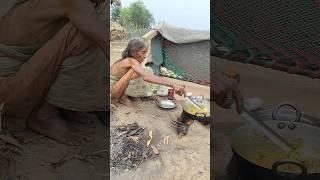 90 year old grandma cooking SNAKE FISH CURRY|Rural life india #villagefood