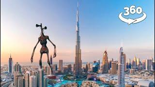 Siren Head Attack Dubai Burj Khalifa | 360 VR Movie