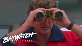 MITCH DIVES IN TO SAVE A MAN Having A Seizure Stephanie Helps Out! Baywatch Remastered