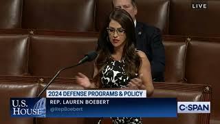 Rep. Lauren Boebert (R-CO) Opposes Anti-Life NDAA Motion to Instruct