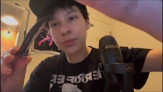 ASMR | clipping back your hair