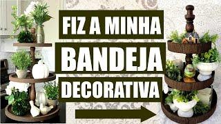 FIZ A MINHA BANDEJA DECORATIVA | MANUALIDADES DA MÁRIS