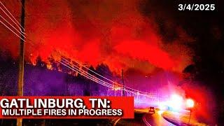 GATLINBURG, TN: MULTIPLE WILDFIRES Break Out In Sevier County |PITTMAN CENTER, BLUFF MTN|