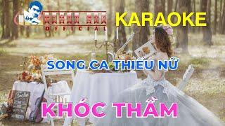  Karaoke KHÓC THẦM Thiếu Giọng Nữ || Song Ca Với Trình Lâm || Nhạc Sống HD, beat hay, dễ hát