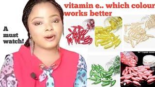 How to use Vitamin E Capsule for glowing and healthy skin | WHICH COLOUR WORKS BETTER?