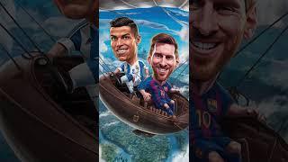 Ronaldo and Messi’s Jungle Airship Adventure #shorts #football #ronaldo #messi