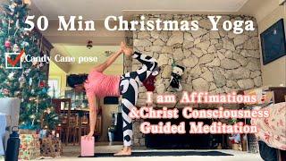 Christmas Yoga for Christ Conciousness With I am Affirmations and Guided Meditation Savasana圣诞瑜伽耶稣意识