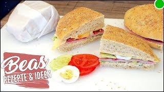 Belegte Fladenecken Käse Schinken | Snacks zum mitnehmen