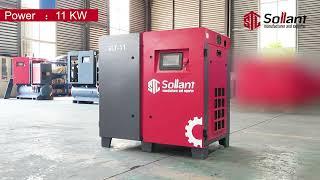 Maximize Efficiency with Our 11kW Variable Frequency Screw Air Compressor - Sollant