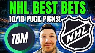 NHL Picks, Predictions & Parlays Today 10/16/24 | Best NHL Bets!  Free NHL Expert Picks!